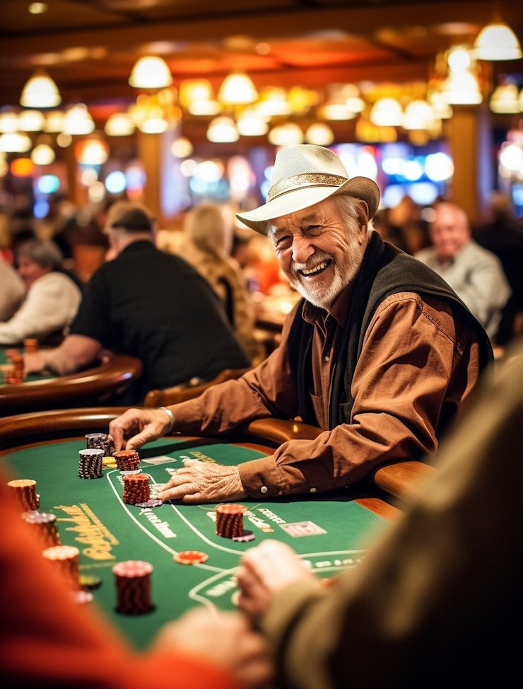 Live blackjack and roulette tables displayed on a mobile phone
